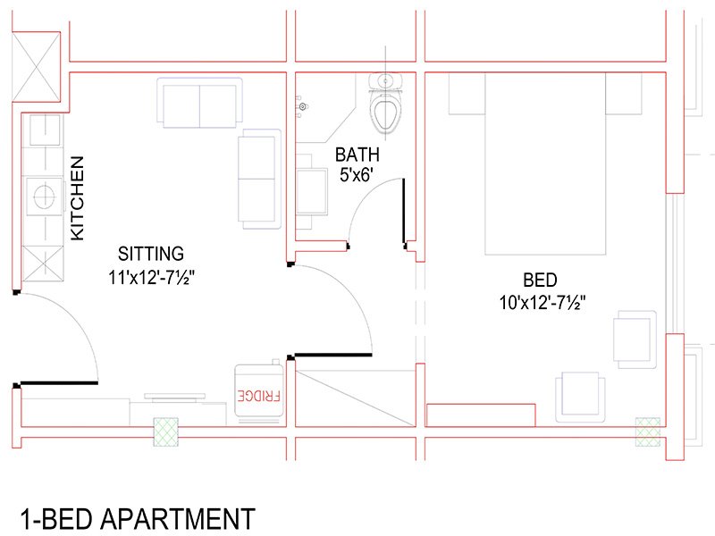 1 Bed Apartment Architecture Plan website Ravi Business Center RBC